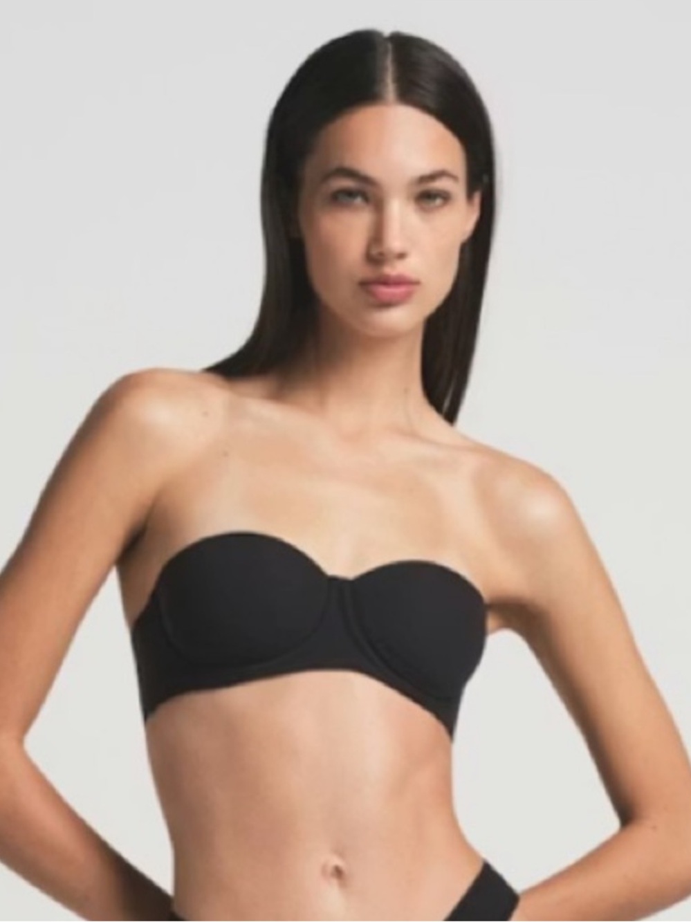SKIMS Firs Everybody Strapless Bra Onyx NWT 34DD - Picture 3 of 8